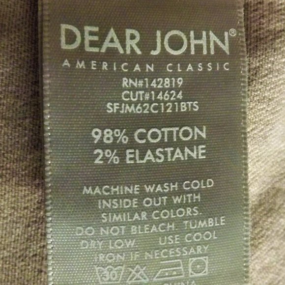 NWOT Dear John Beige Denim w Factory Distress & 4 Pockets Trucker Jean Jacket S - Picture 14 of 14